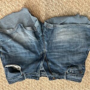 Signature Distressed Denim Shorts